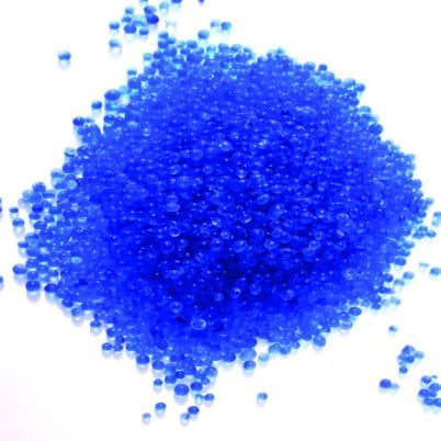 Hạt hút ẩm silica gel màu xanh dạng hạt tròn