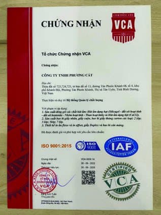 Chứng nhận hệ thống quản lý chất lượng ISO 9001:2015