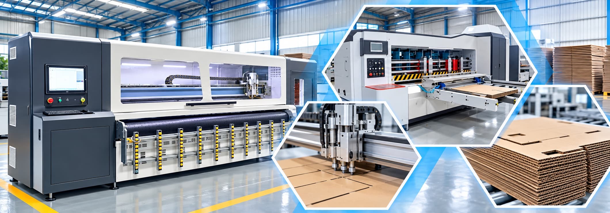Clean carton cutting and die-cutting machinery at the Phuong Cat factory
