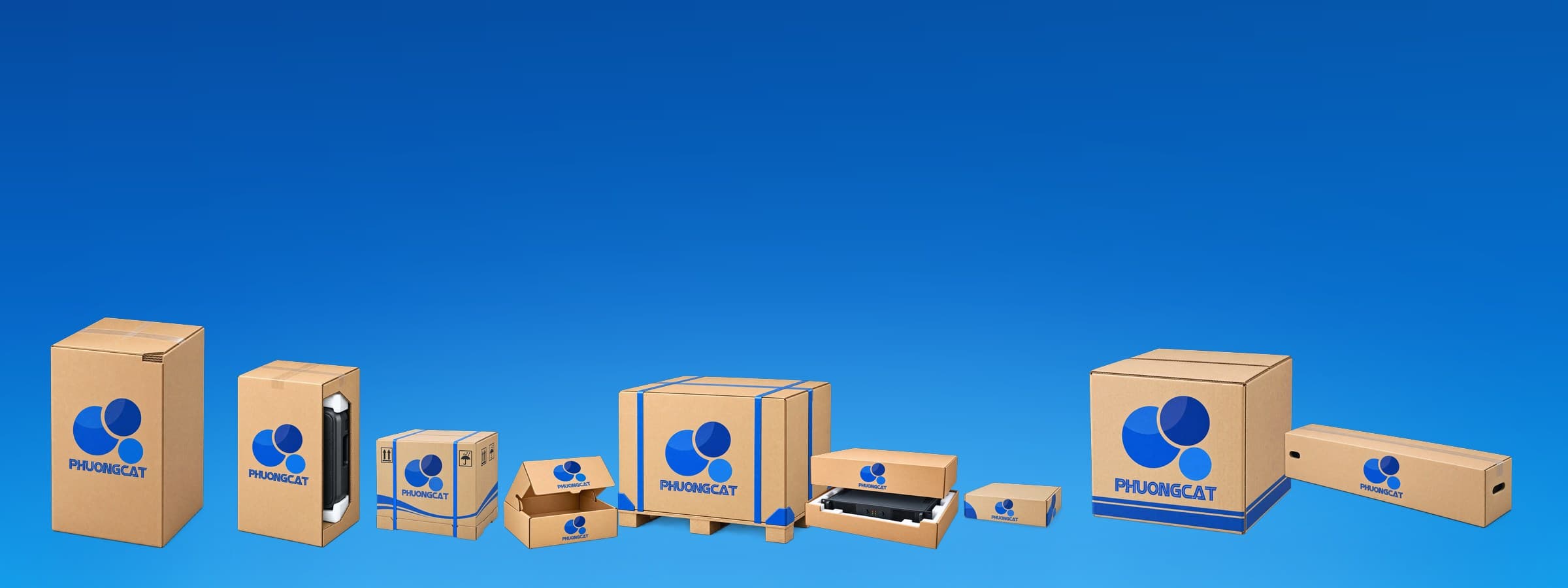 Các mẫu bao bì carton do Phuong Cat sản xuất