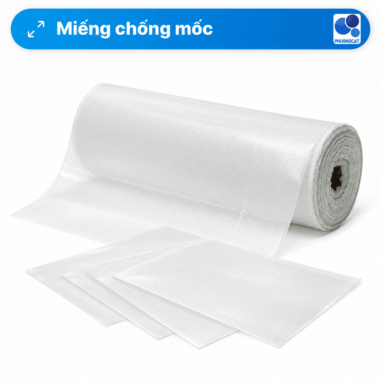 Miếng chống mốc dạng cuộn trong khung sản phẩm Phuong Cat